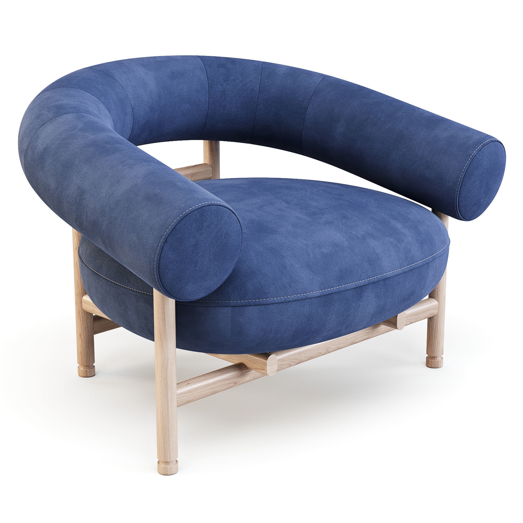 WeWood Loop - Lounge Chair 3D model_1
