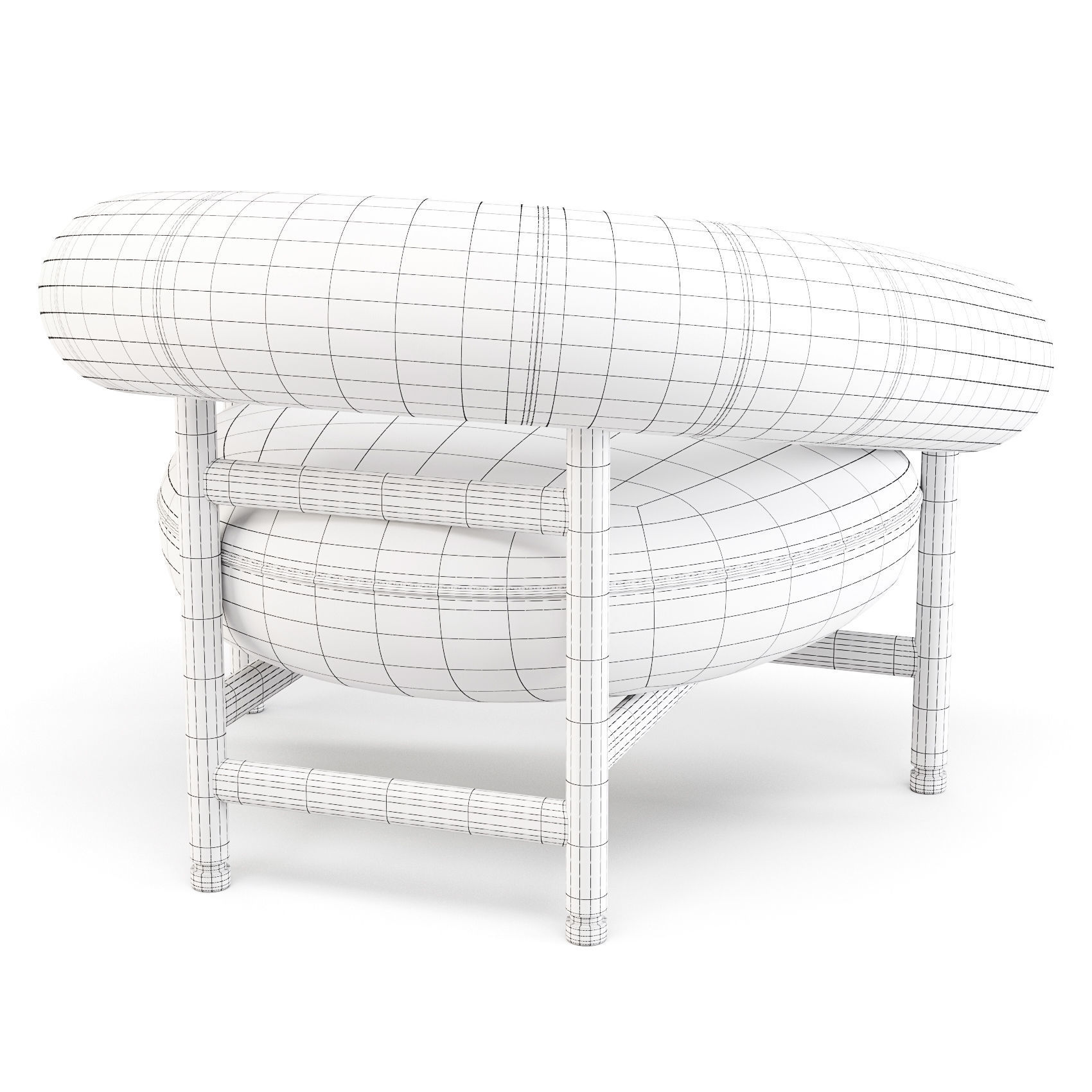 WeWood Loop - Lounge Chair 3D model_4