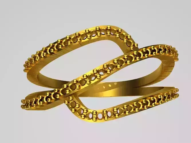 D015-TEL gold ring with diamonds