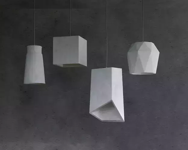 Concrete chandeliers
