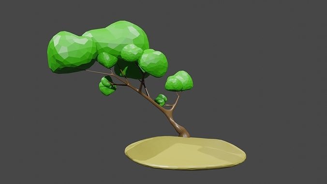 Low Poly Tree Free Low-poly 3D model Free low-poly 3D model