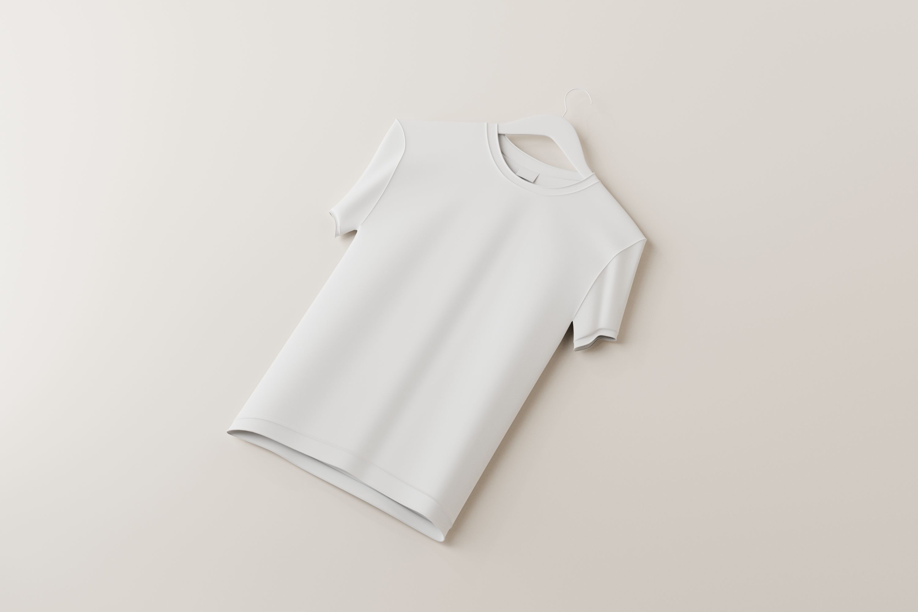 T-shirt on Hanger  3D model_3