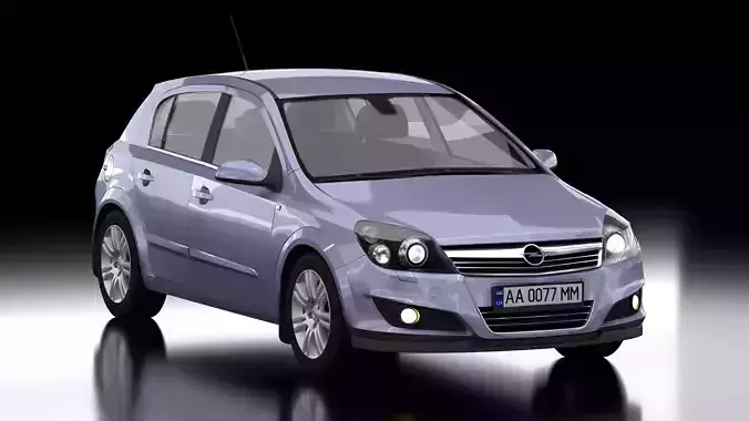 Opel Astra H hatchback 5D 2008  3D model