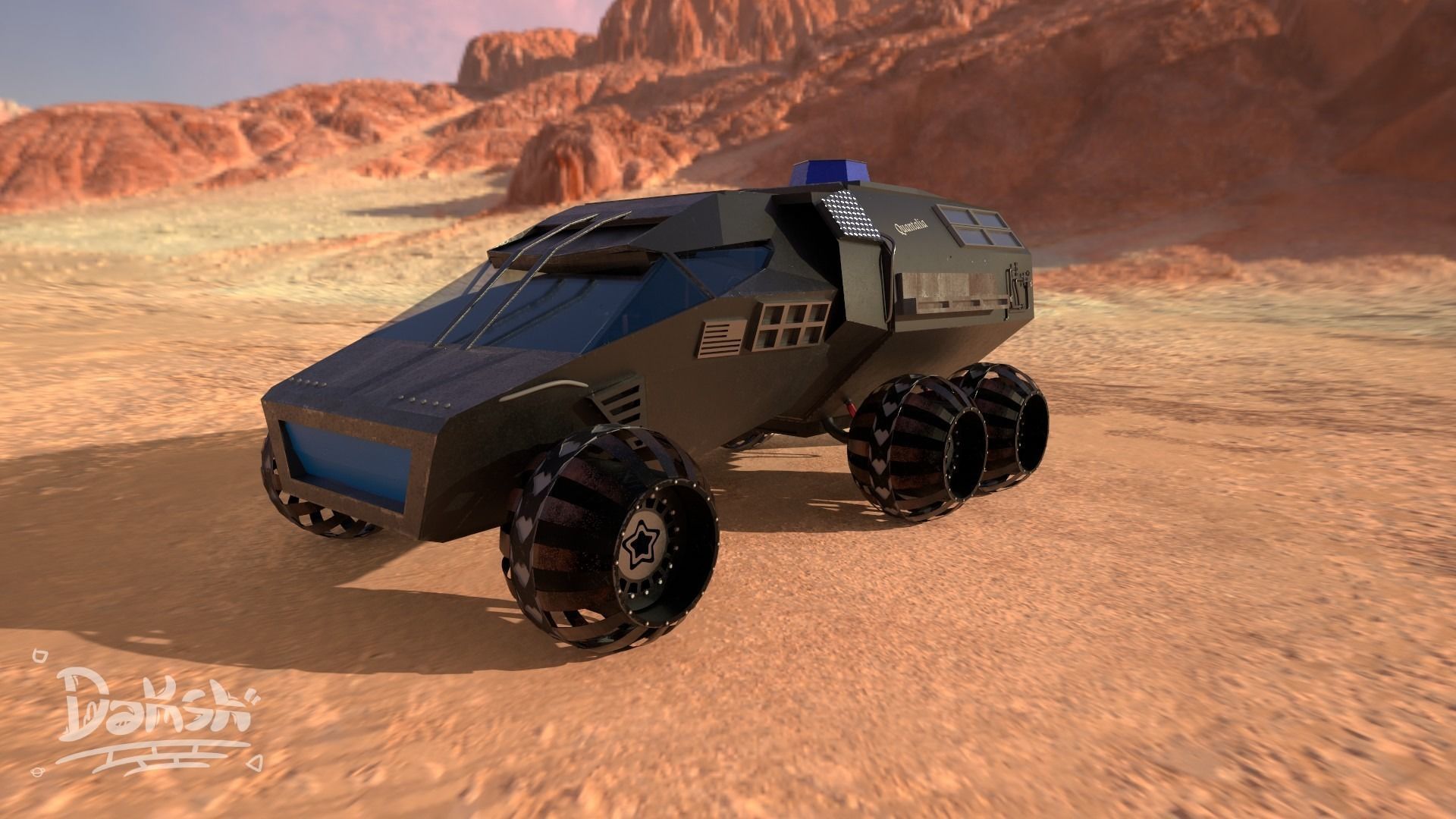 nasa mars rover prototype 3D model_2