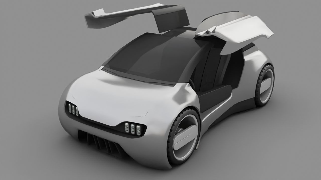 City Car 3D model_14