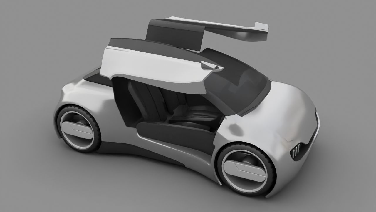 City Car 3D model_16