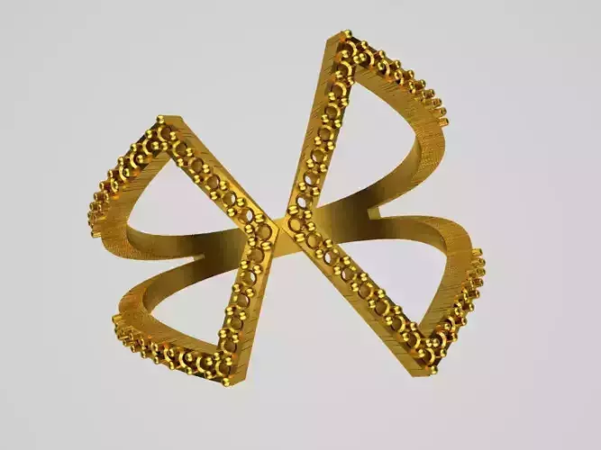 D016-TEL gold ring with diamonds