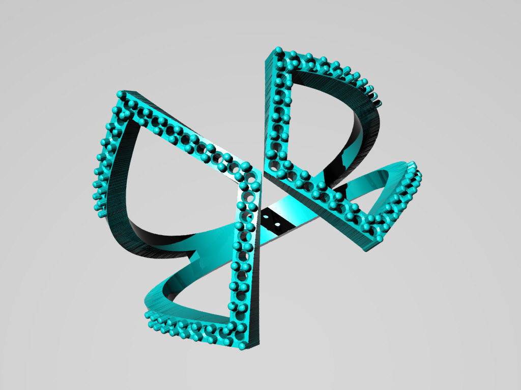 D016-TEL gold ring with diamonds 3D print model_3