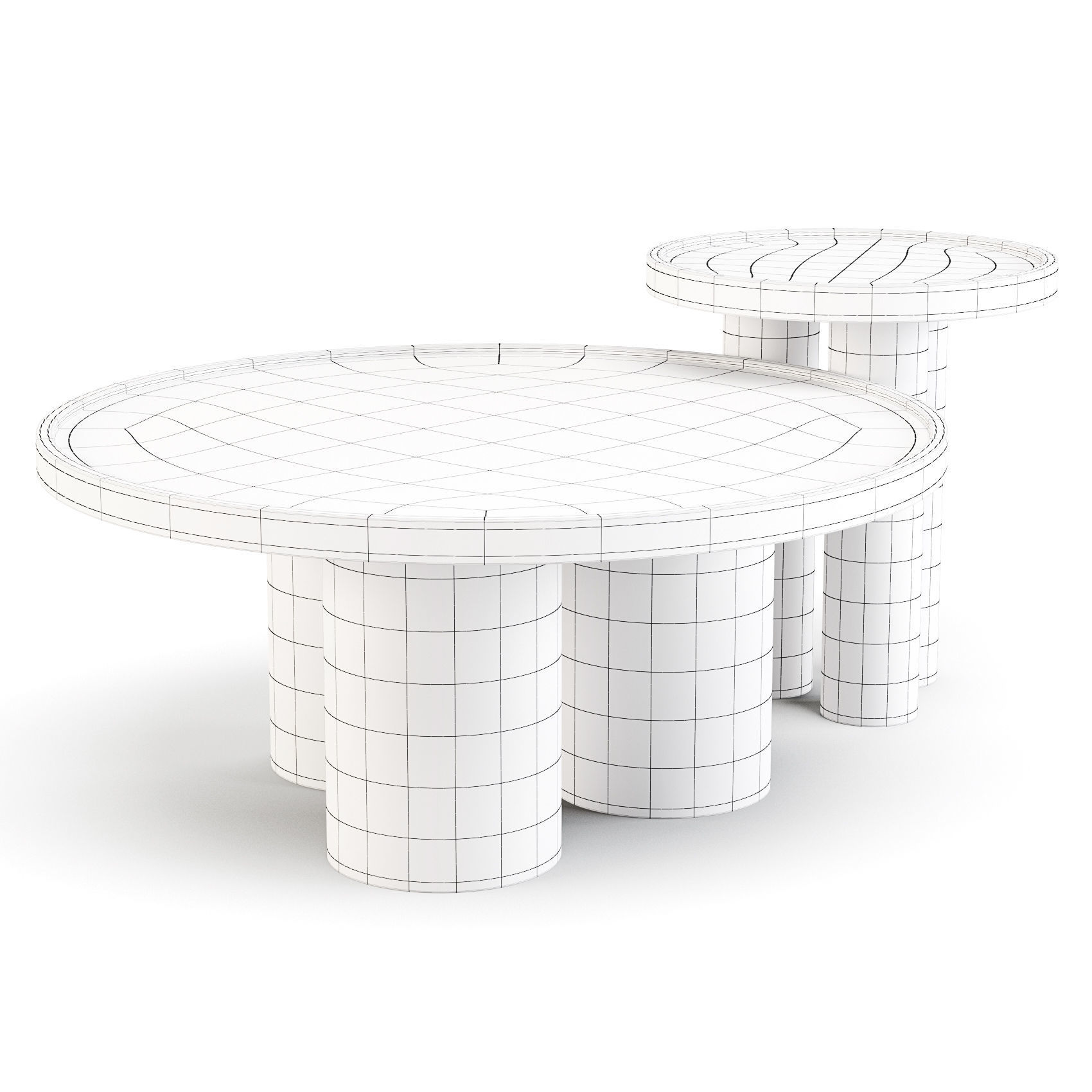 Lulu and Georgia Delta - Coffee and Side Table 3D model_1