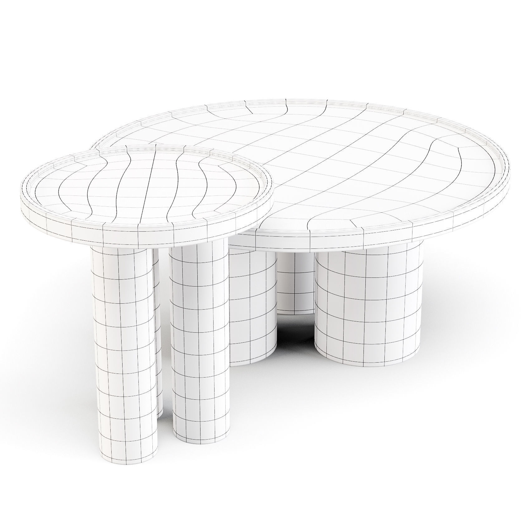 Lulu and Georgia Delta - Coffee and Side Table 3D model_3