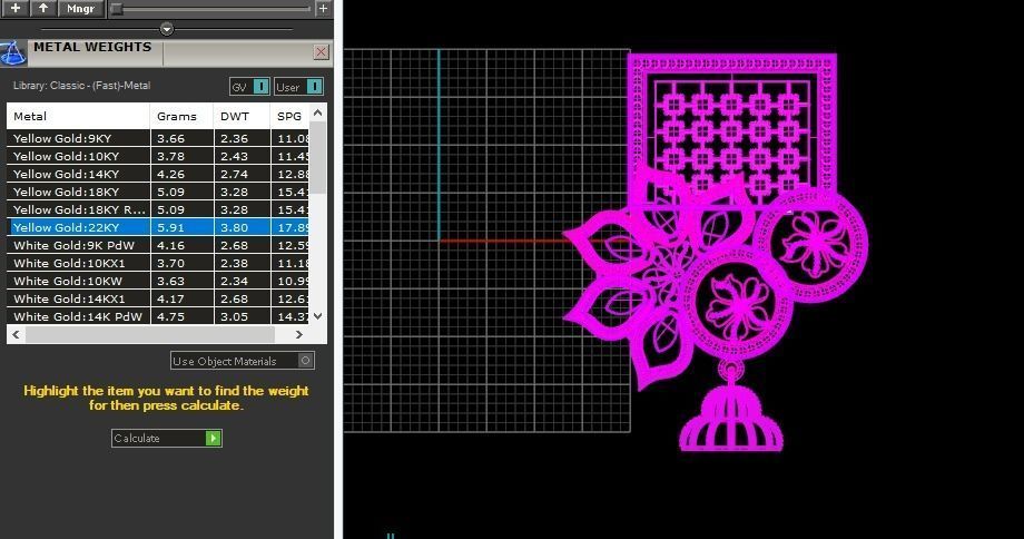 Beautiful  Plain indian Style Locket set Pendant 3D print model_13
