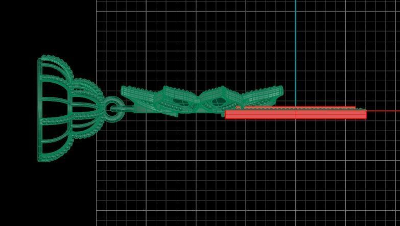 Beautiful  Plain indian Style Locket set Pendant 3D print model_12