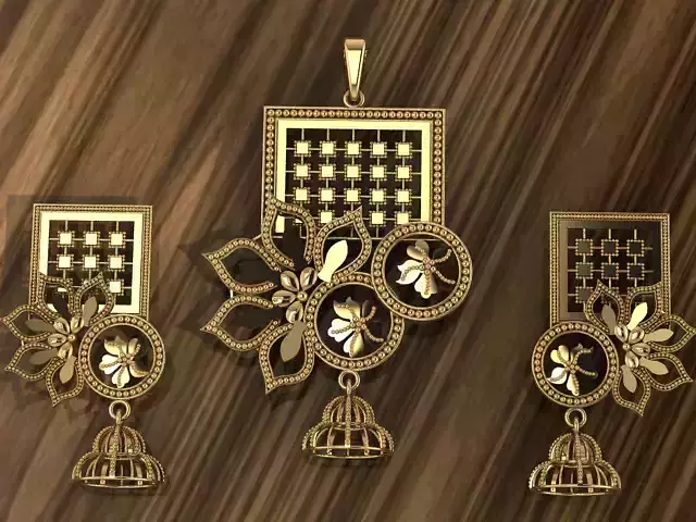 Beautiful  Plain indian Style Locket set Pendant