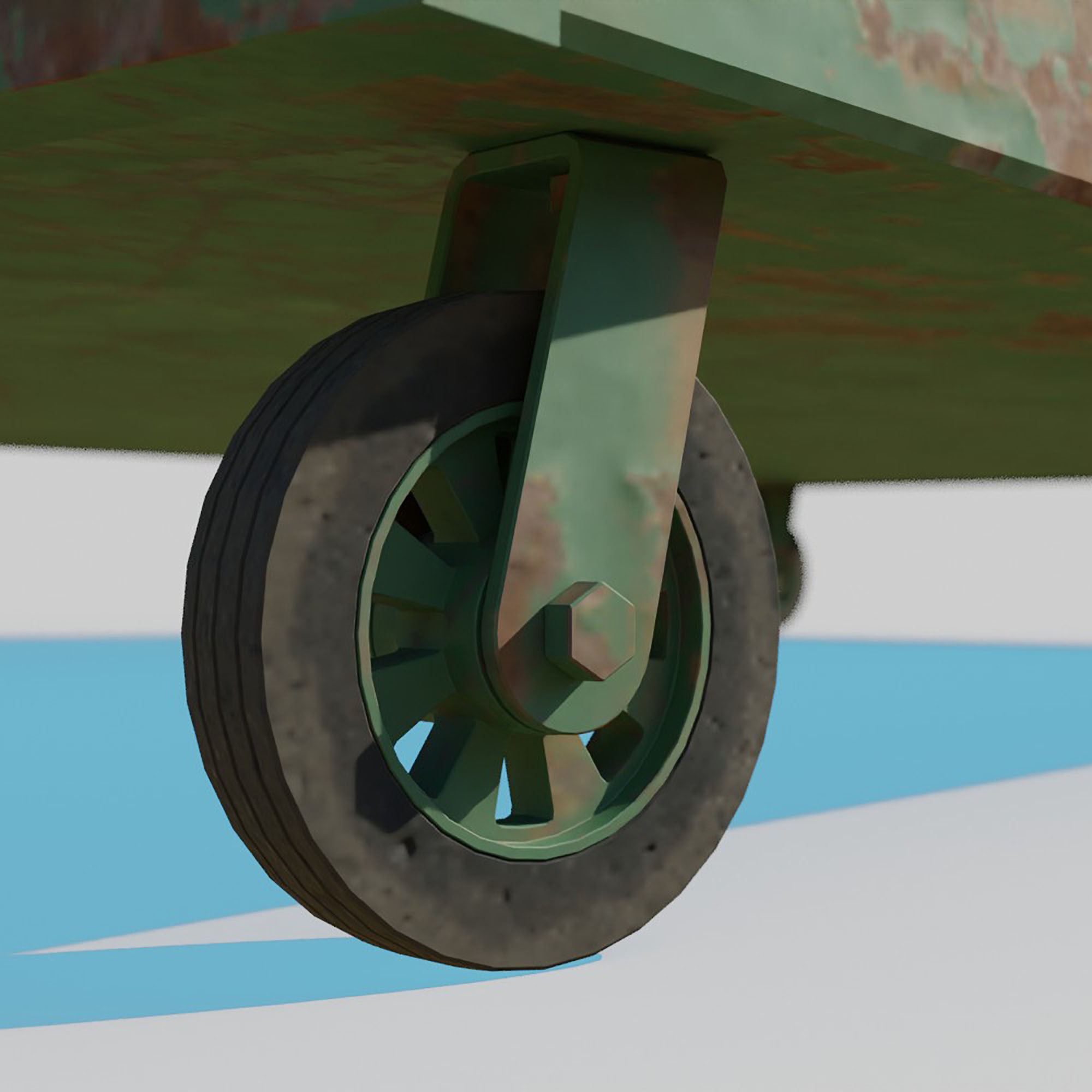 Cyberpunk Garbage Dumpster 3D model_12