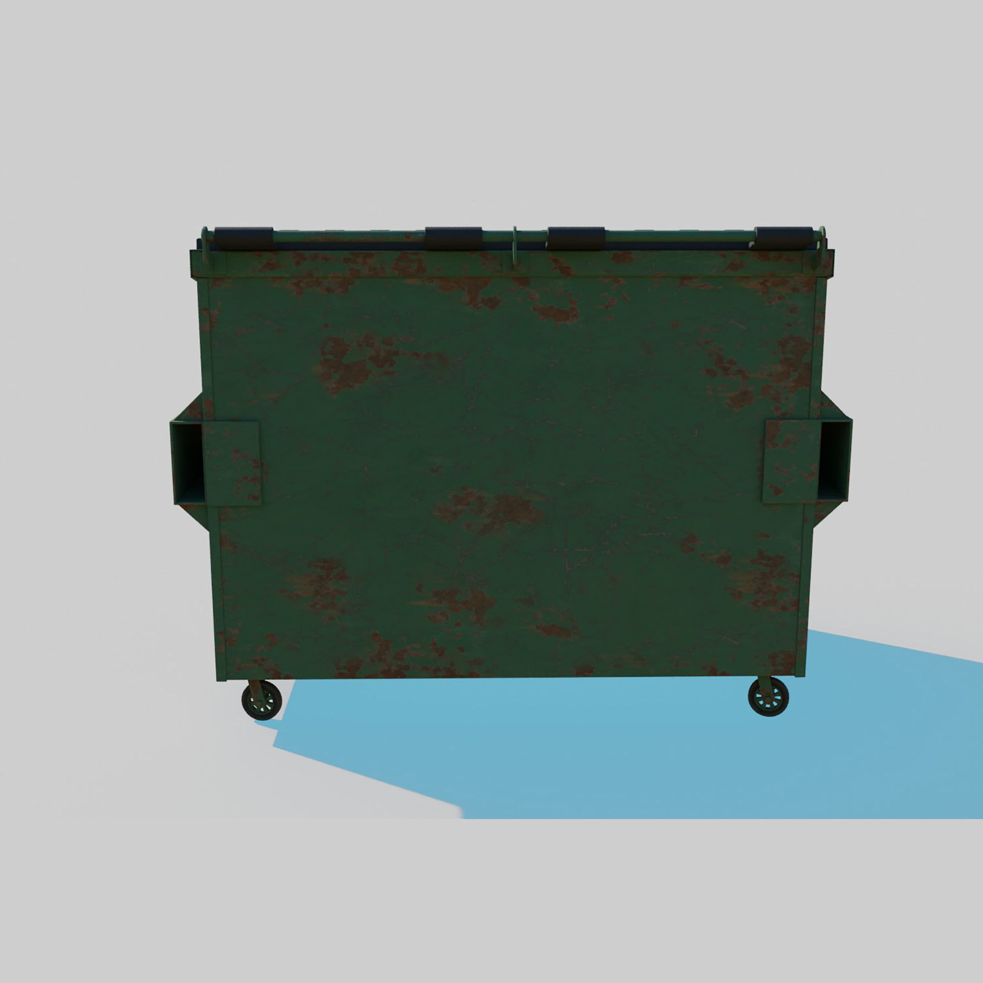 Cyberpunk Garbage Dumpster 3D model_5