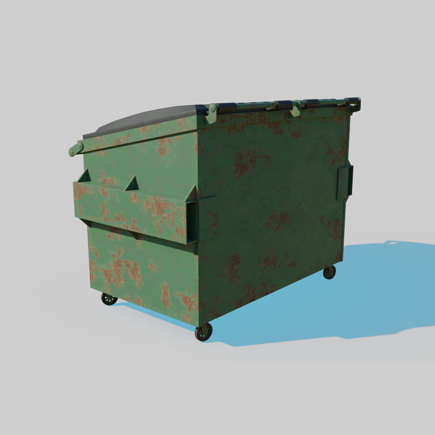 Cyberpunk Garbage Dumpster 3D model_4