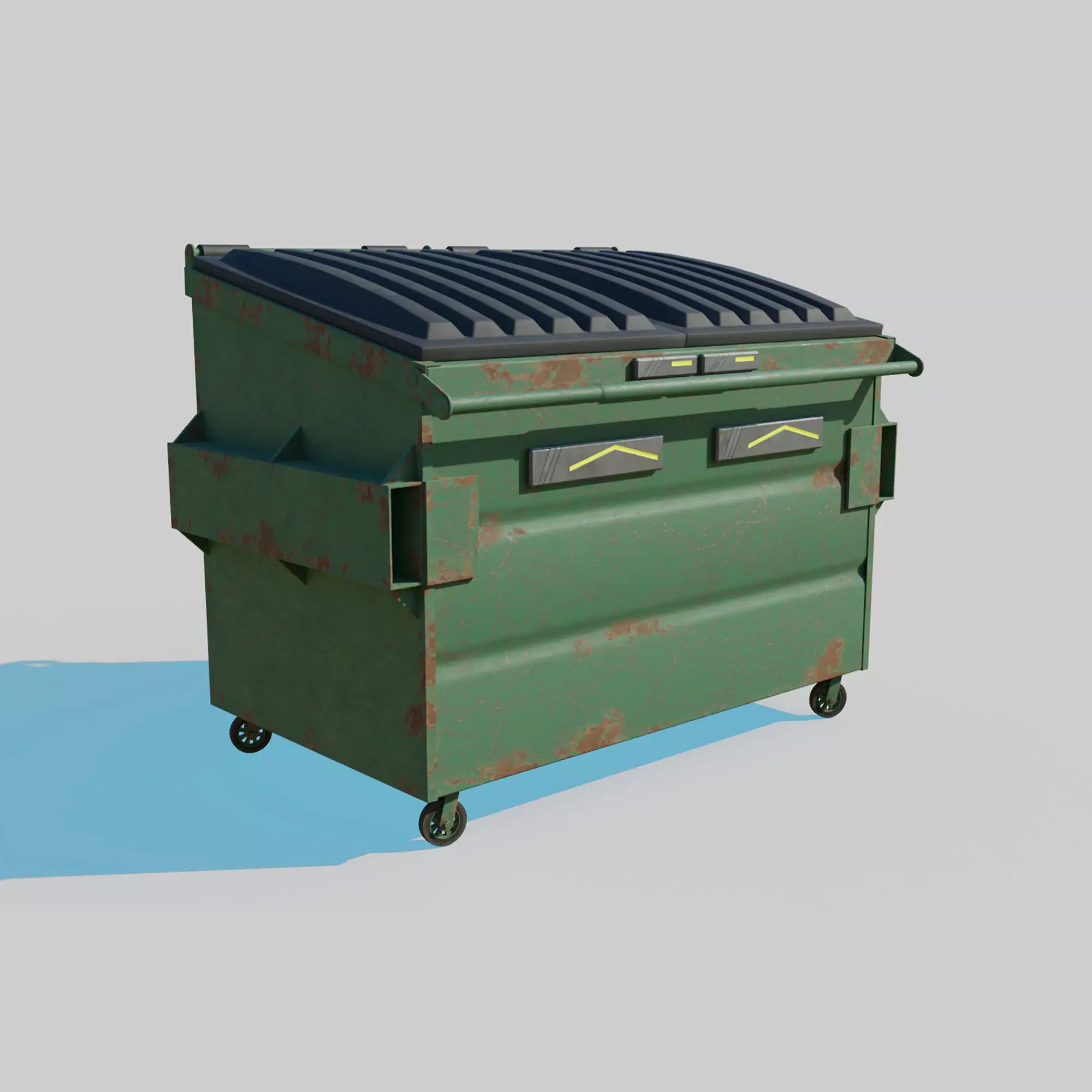 Cyberpunk Garbage Dumpster 3D model_0