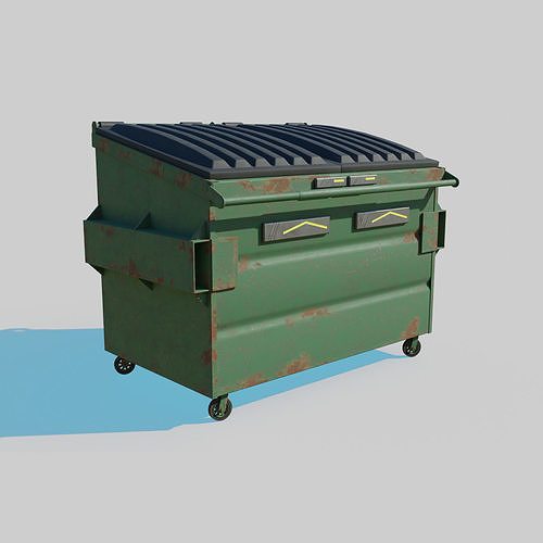 Cyberpunk Garbage Dumpster 3D model