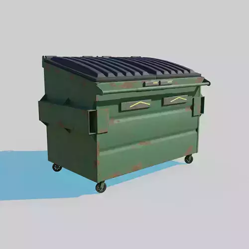 Cyberpunk Garbage Dumpster 3D model Cyberpunk Garbage Dumpster 3D model