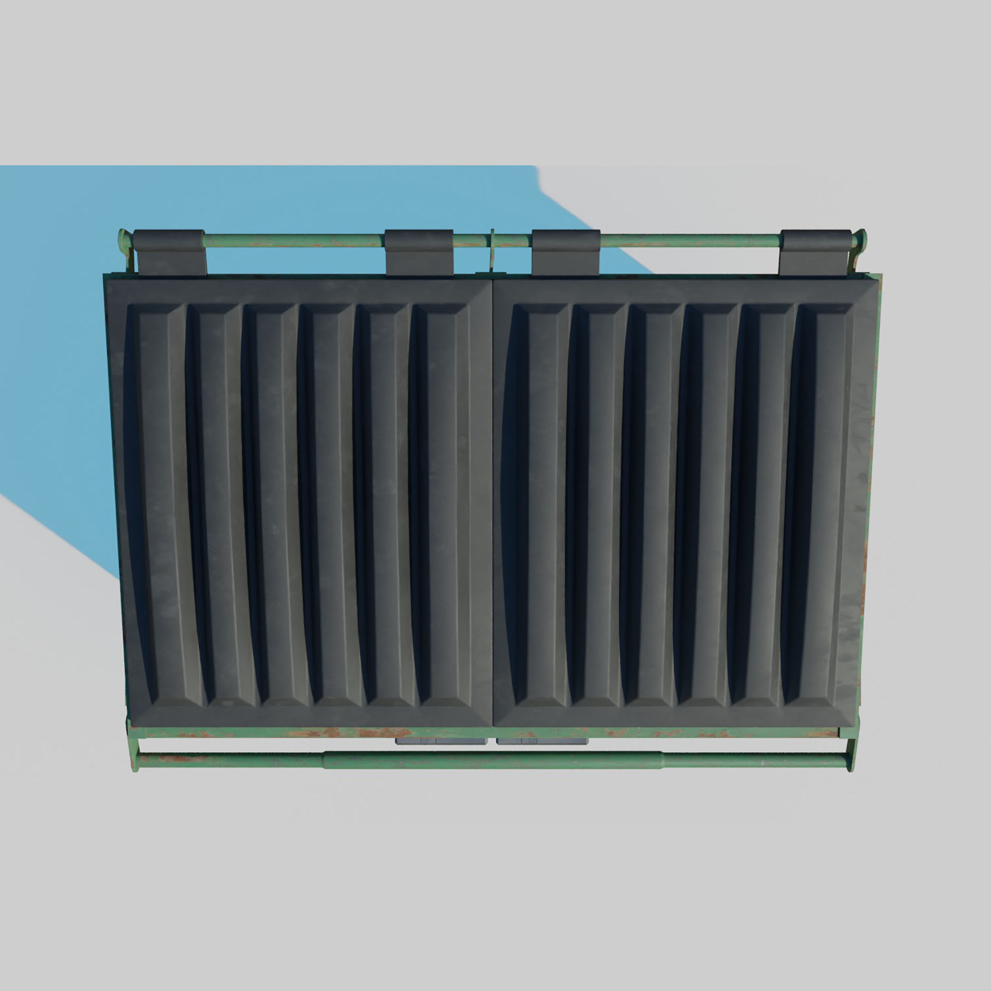 Cyberpunk Garbage Dumpster 3D model_8