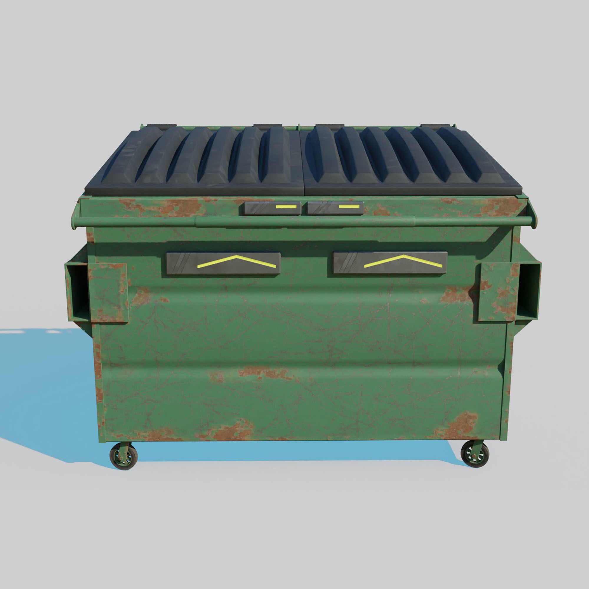 Cyberpunk Garbage Dumpster 3D model_1