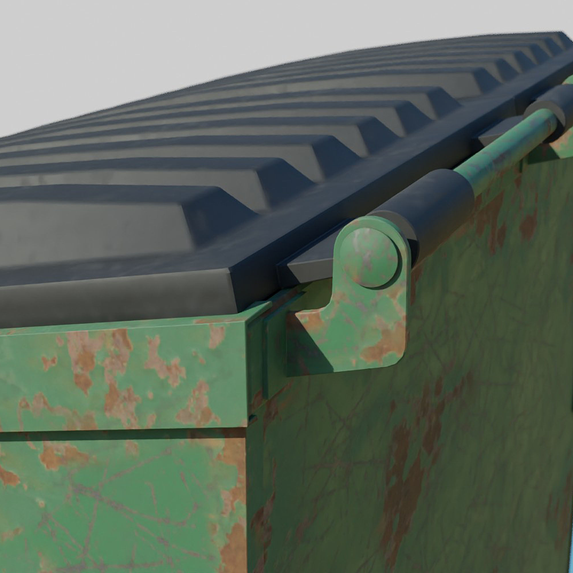 Cyberpunk Garbage Dumpster 3D model_11