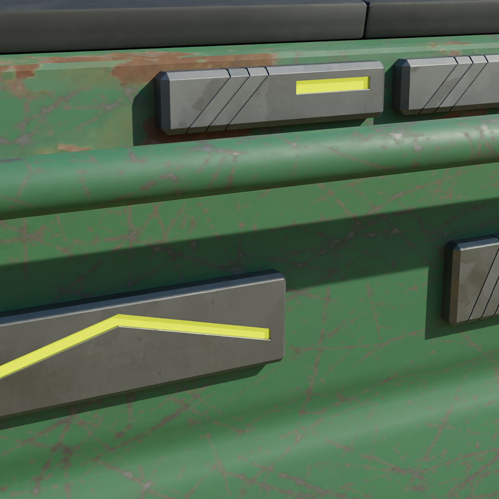 Cyberpunk Garbage Dumpster 3D model_9