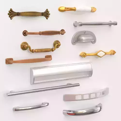 Cabinet handles set 3D model