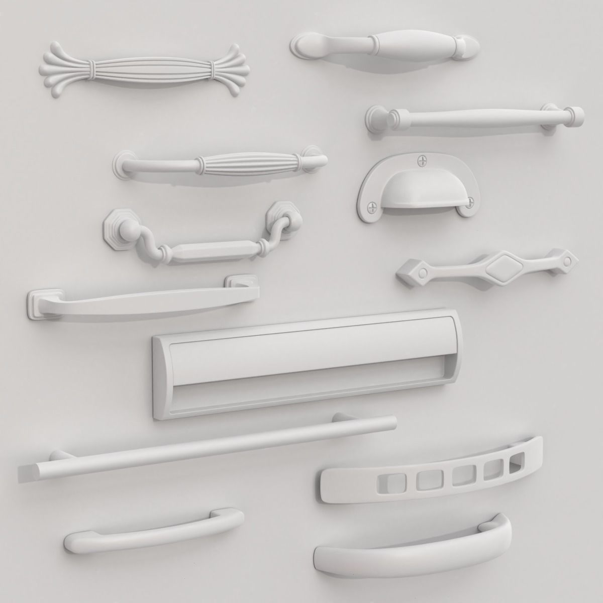 Cabinet handles set 3D model_28