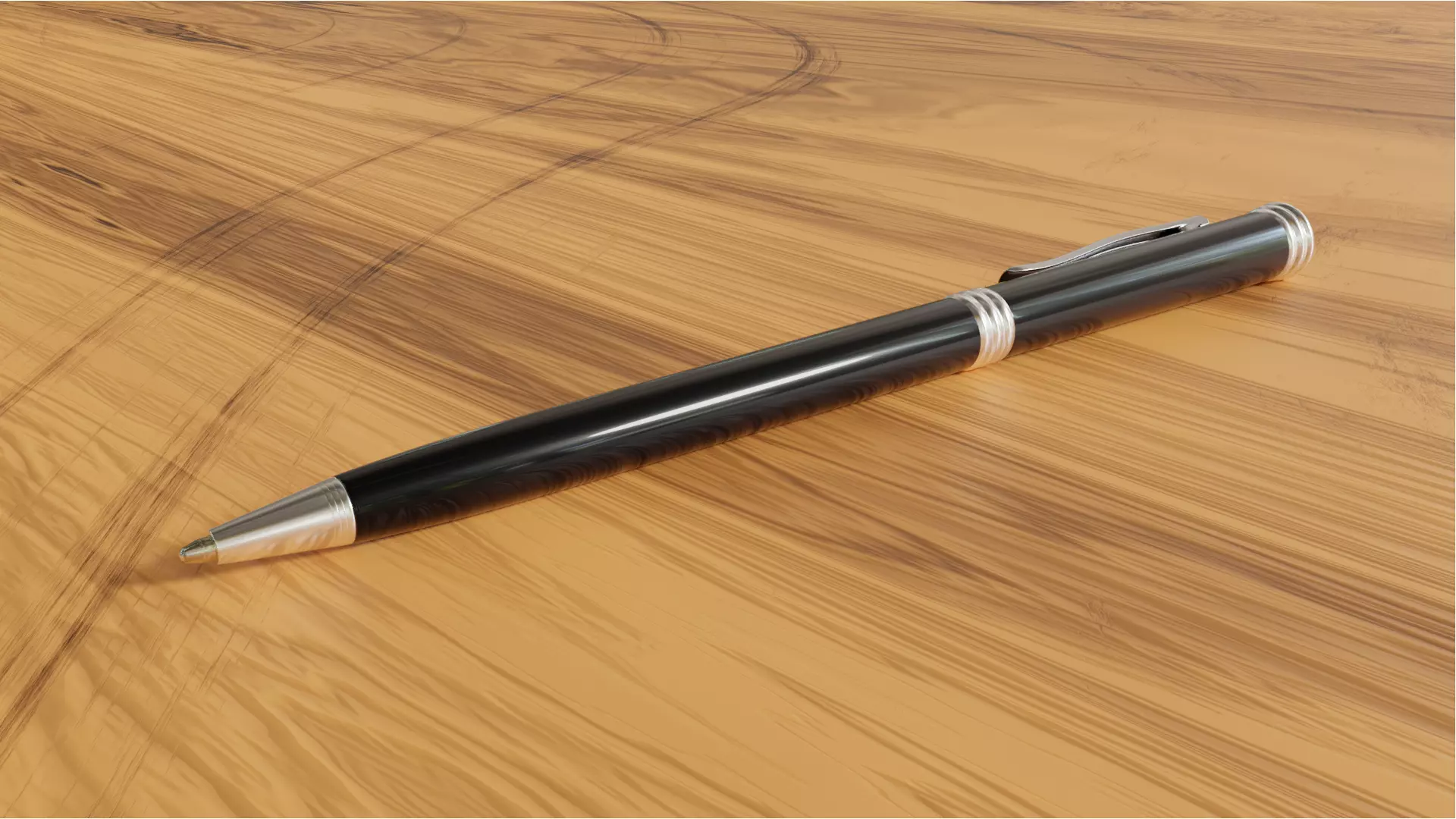 The Pen Low-poly 3D model_0