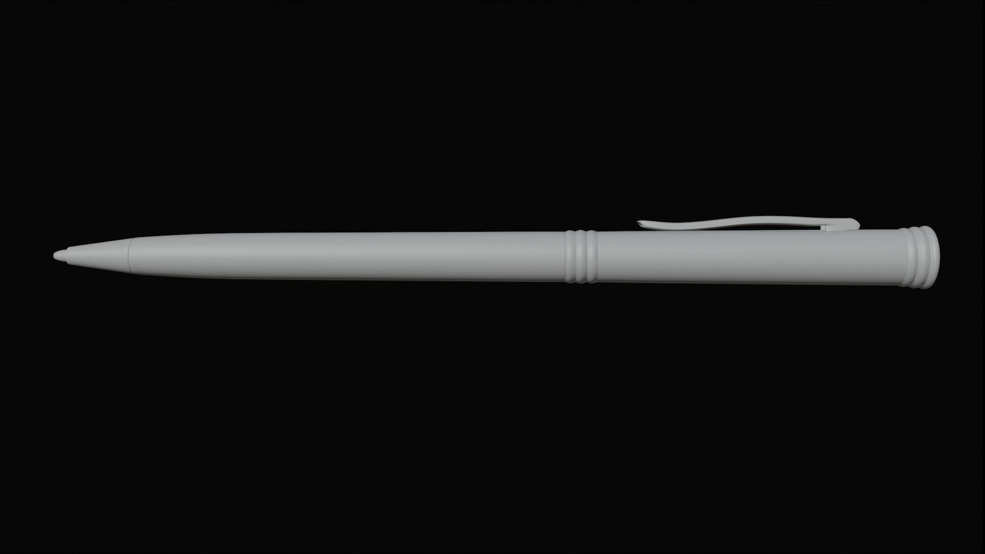 The Pen Low-poly 3D model_2