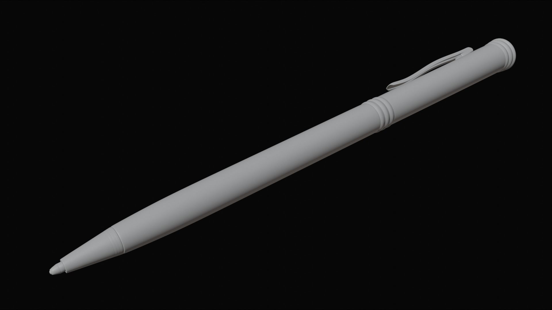 The Pen Low-poly 3D model_6