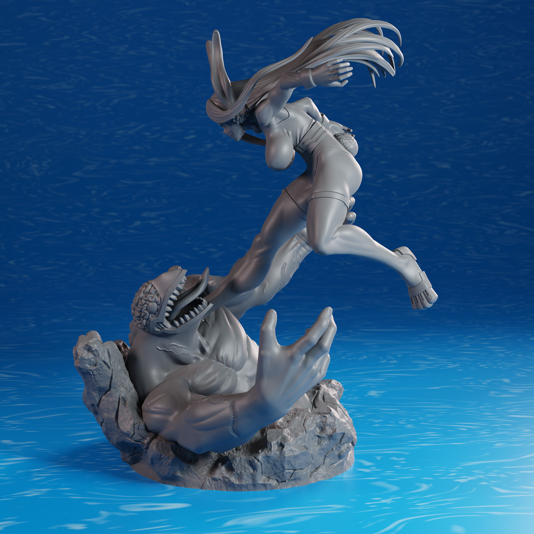 My Hero Academia Mirko Figure 3D print model_3