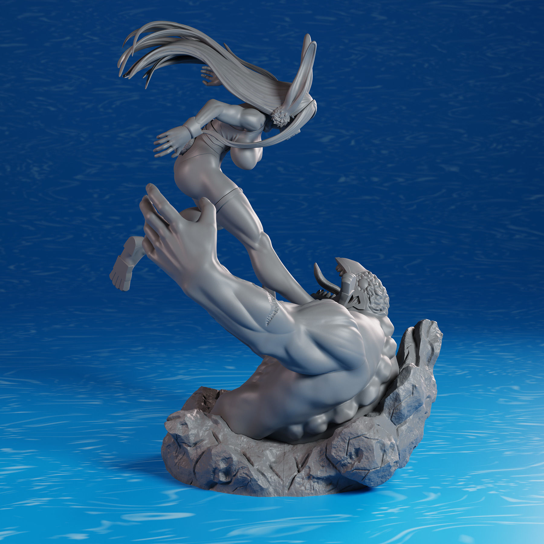 My Hero Academia Mirko Figure 3D print model_7