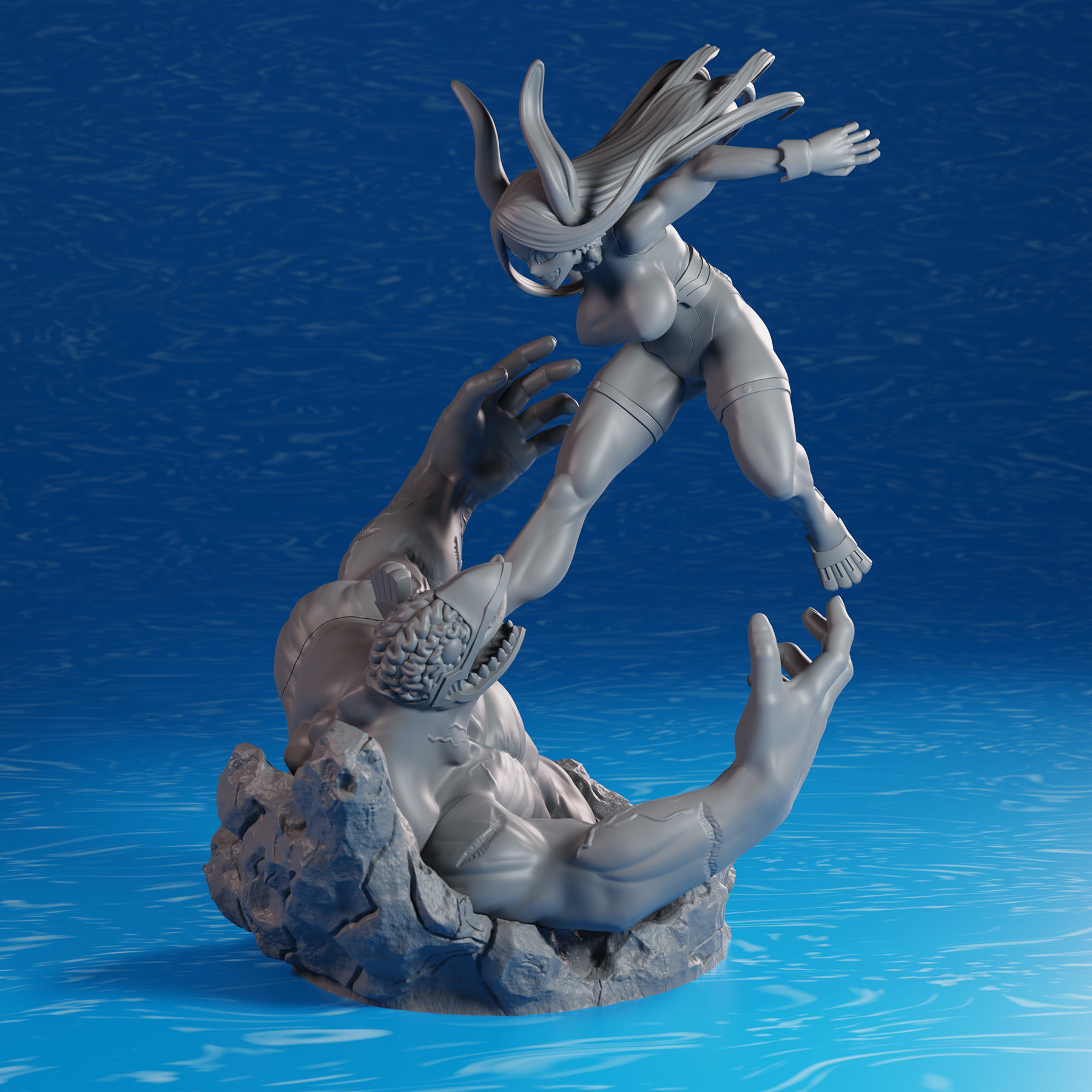 My Hero Academia Mirko Figure 3D print model_1