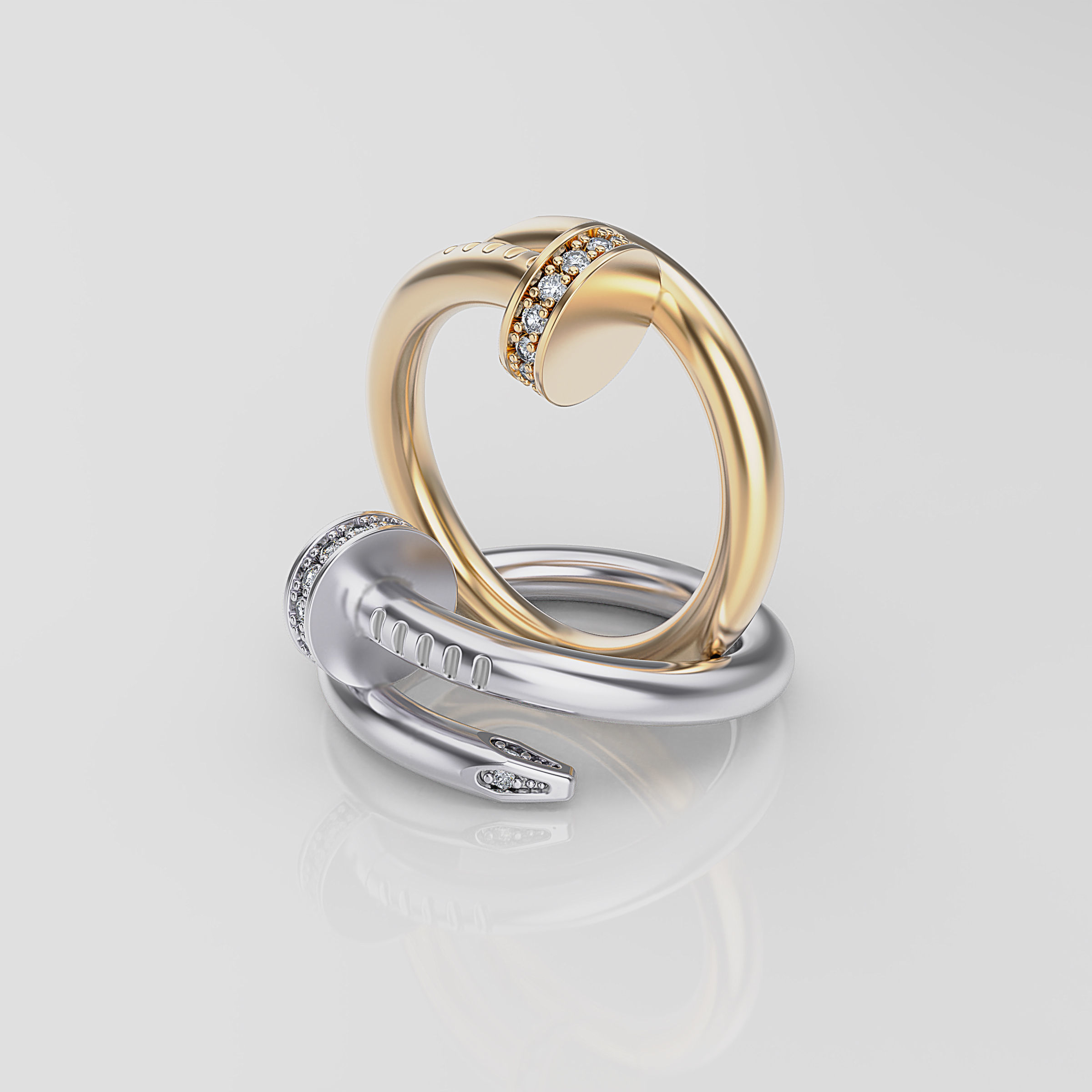 Women ring 3D print model_1
