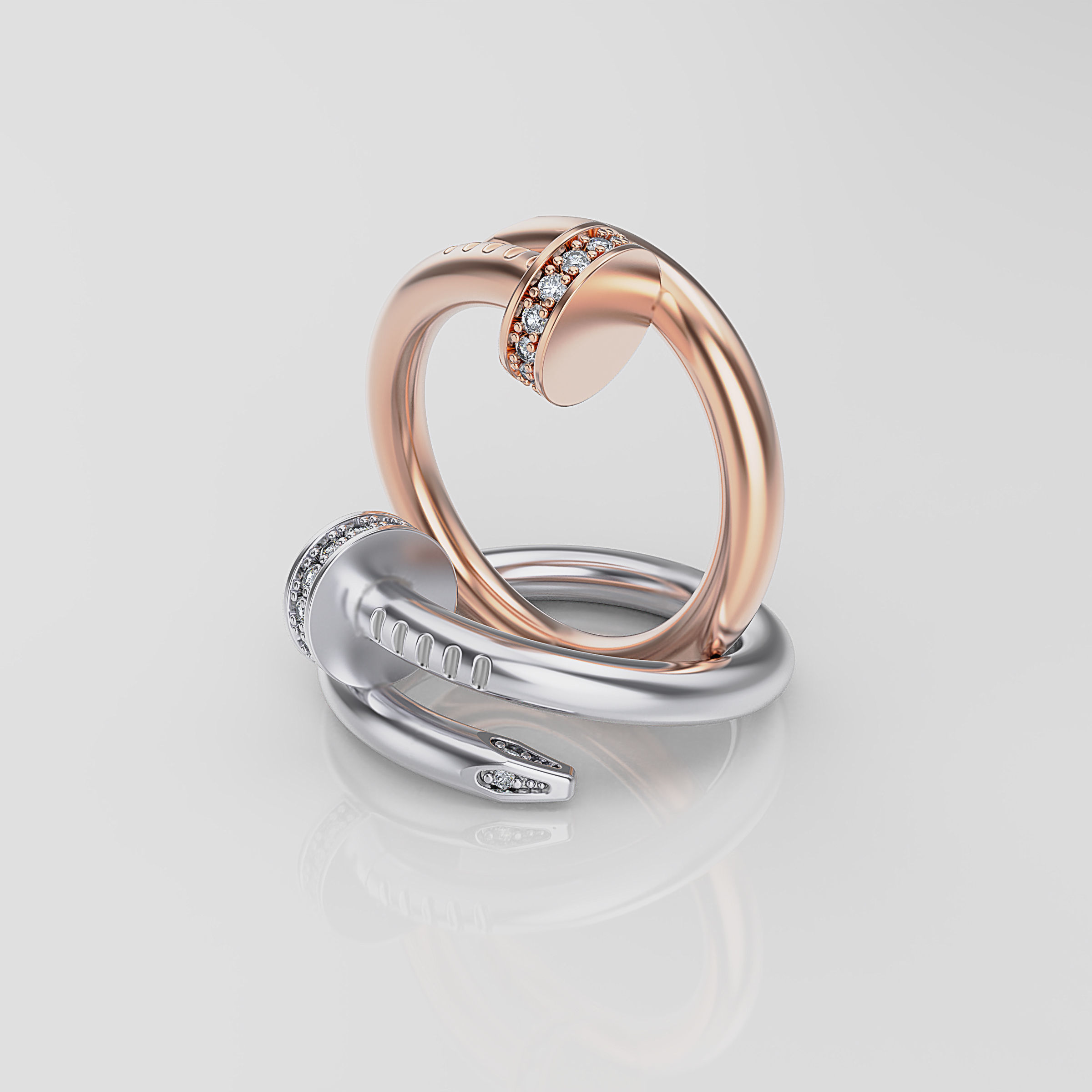 Women ring 3D print model_9
