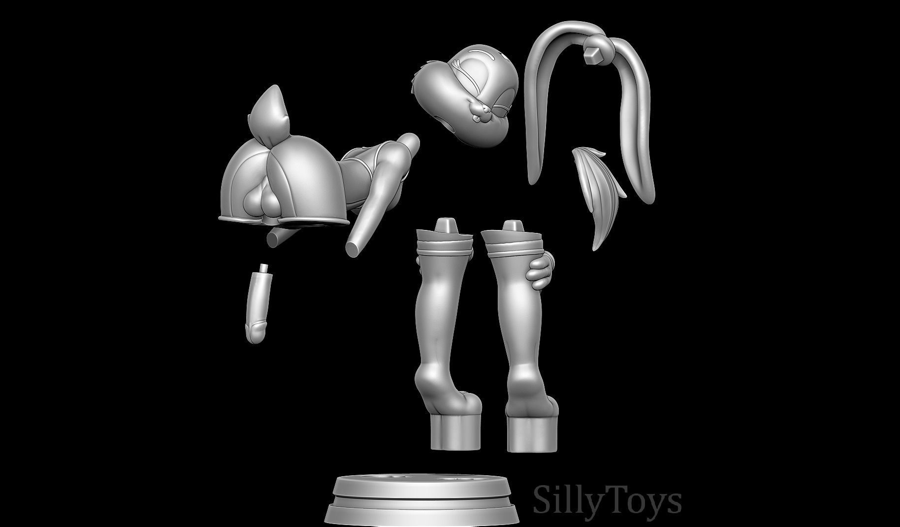 Lola Bunny NSFW  3D print model_13