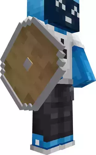 Shield model wooden floor in minecraft