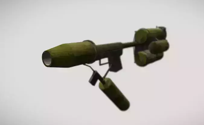 FlameThrower LOW-POLY grenade launcher