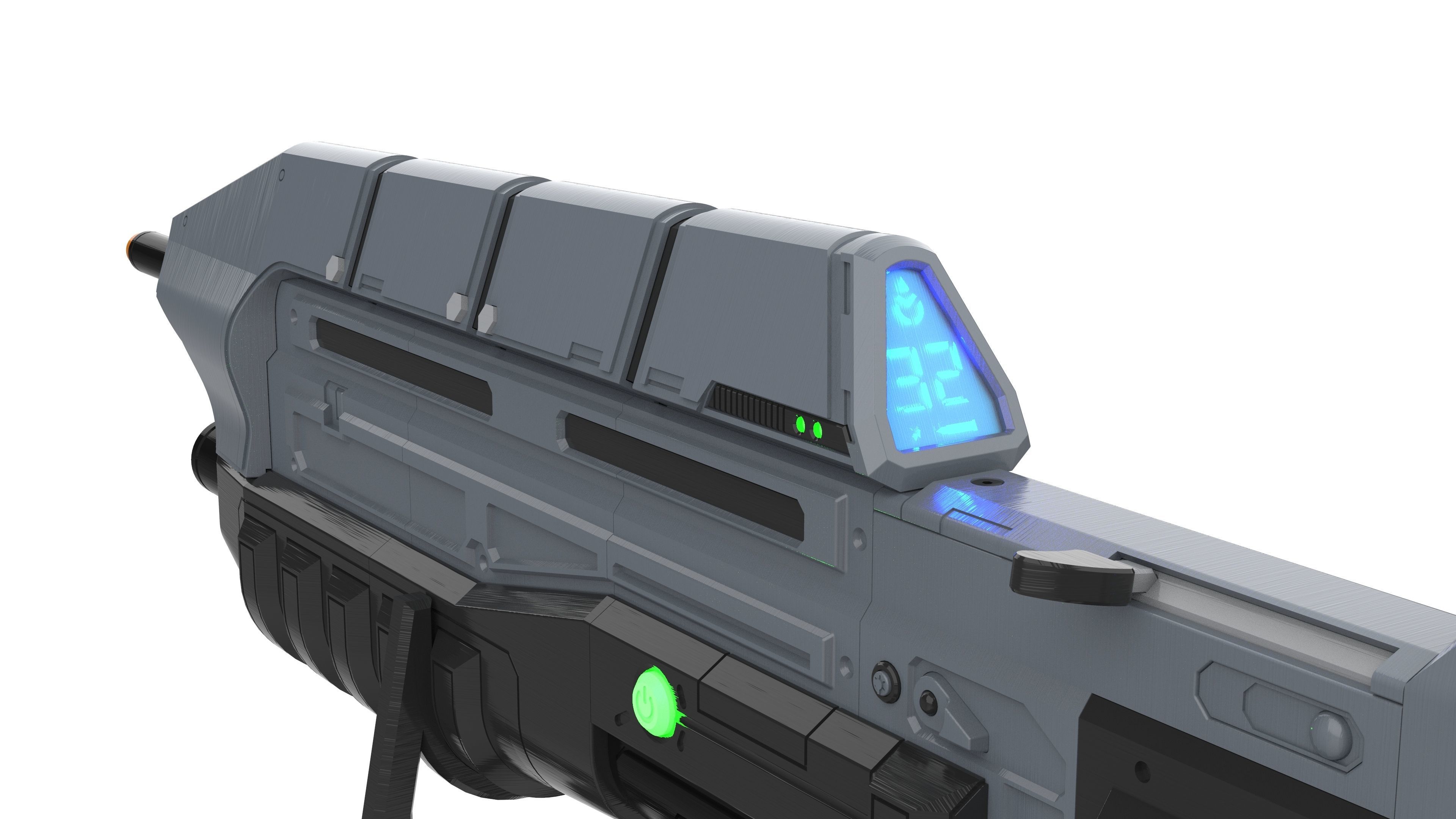 MA5c Cannon - Halo - Printable 3d model - STL 3D print model_10
