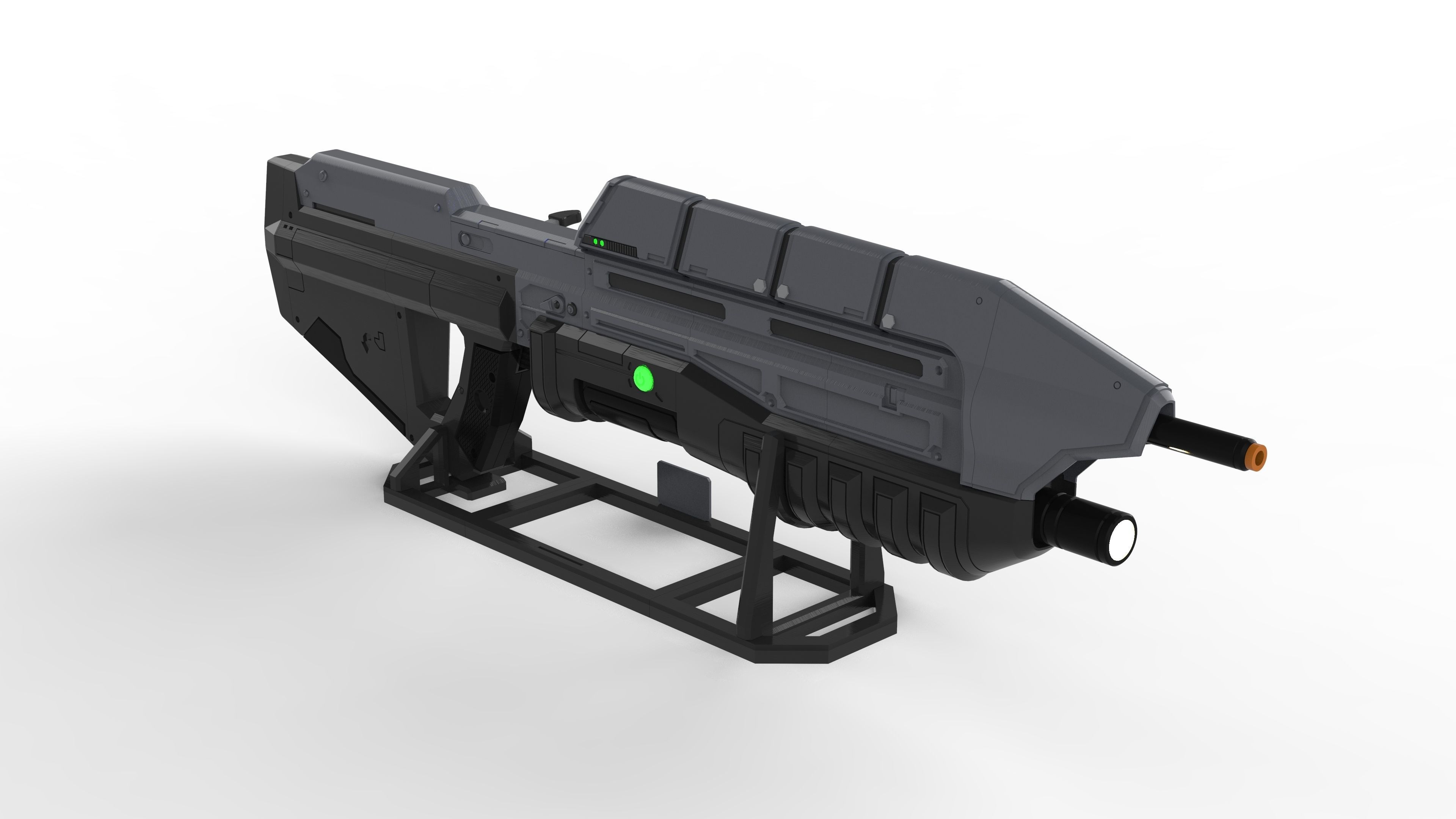 MA5c Cannon - Halo - Printable 3d model - STL 3D print model_3