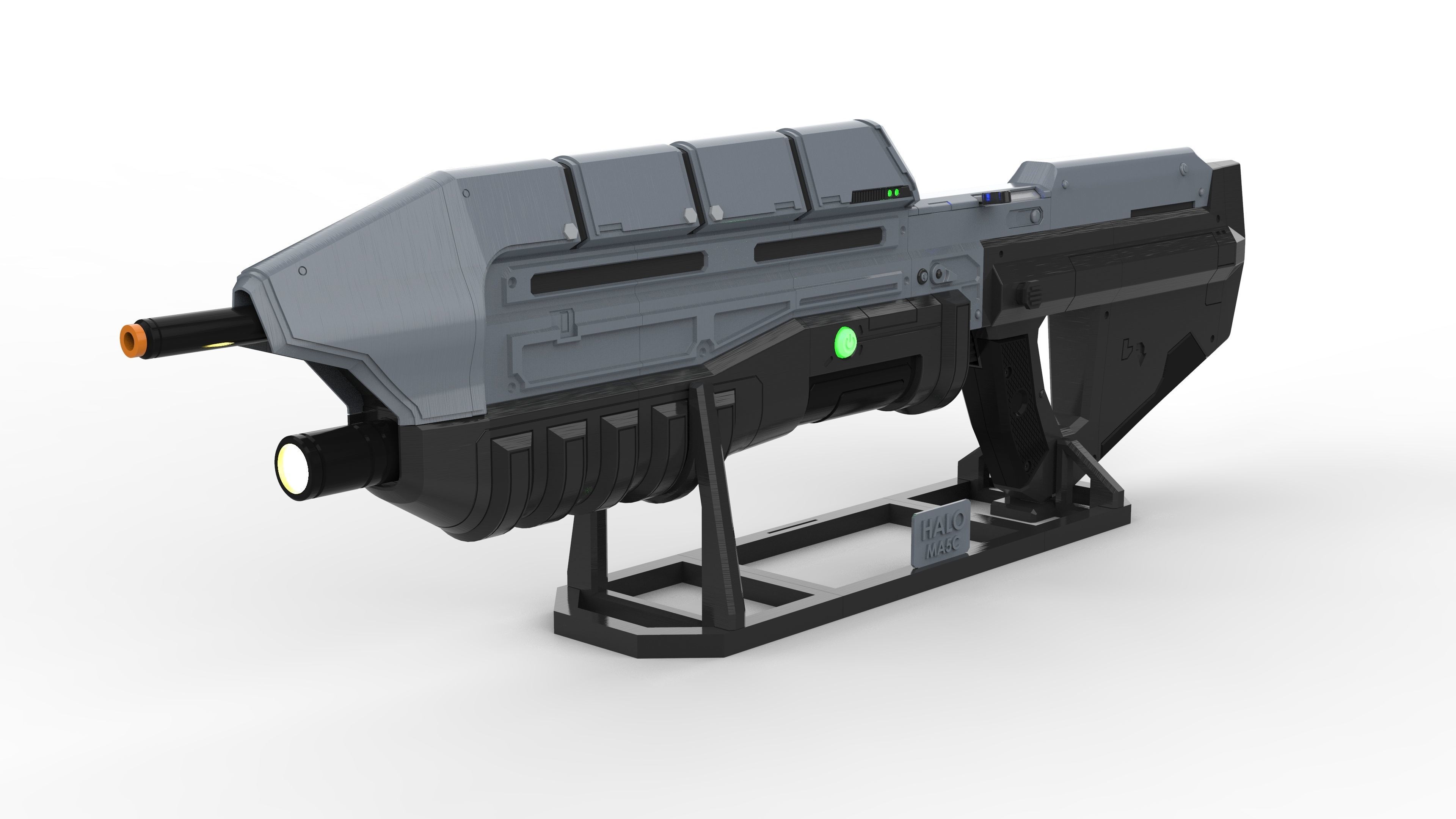 MA5c Cannon - Halo - Printable 3d model - STL 3D print model_2