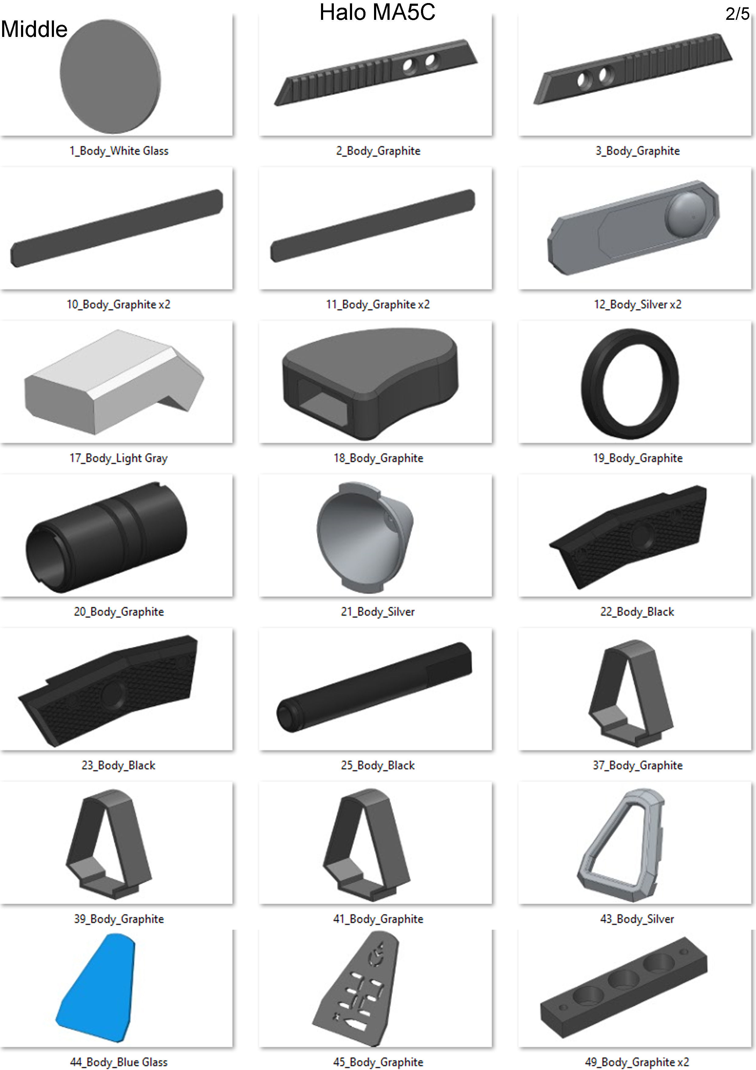 MA5c Cannon - Halo - Printable 3d model - STL 3D print model_15