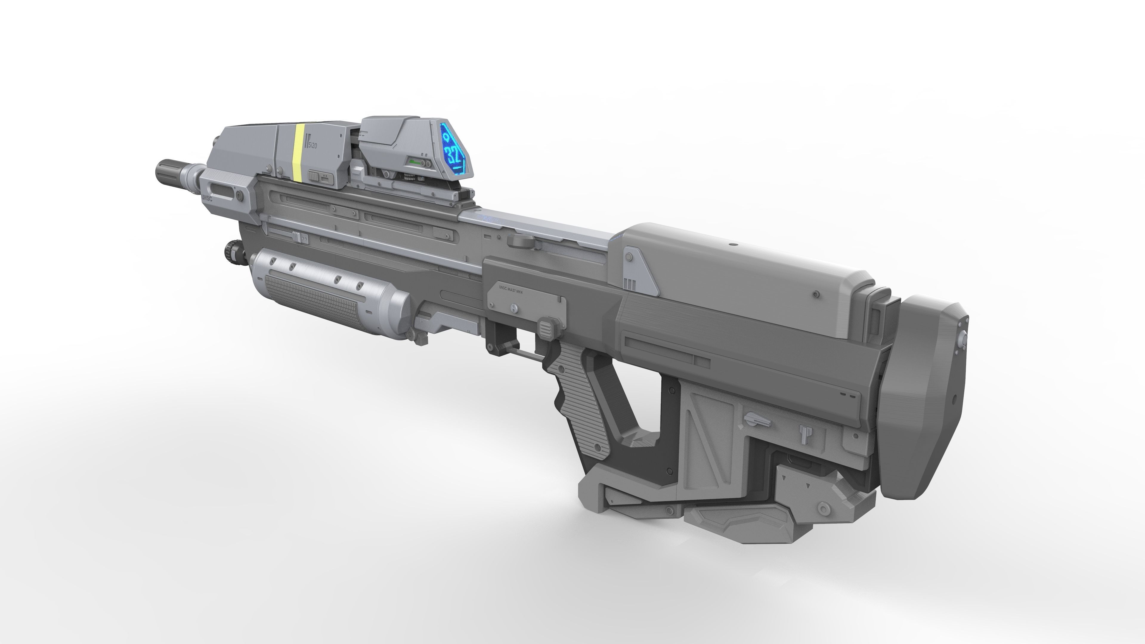 MA37 Cannon - Halo - Printable 3d model - STL 3D print model_15