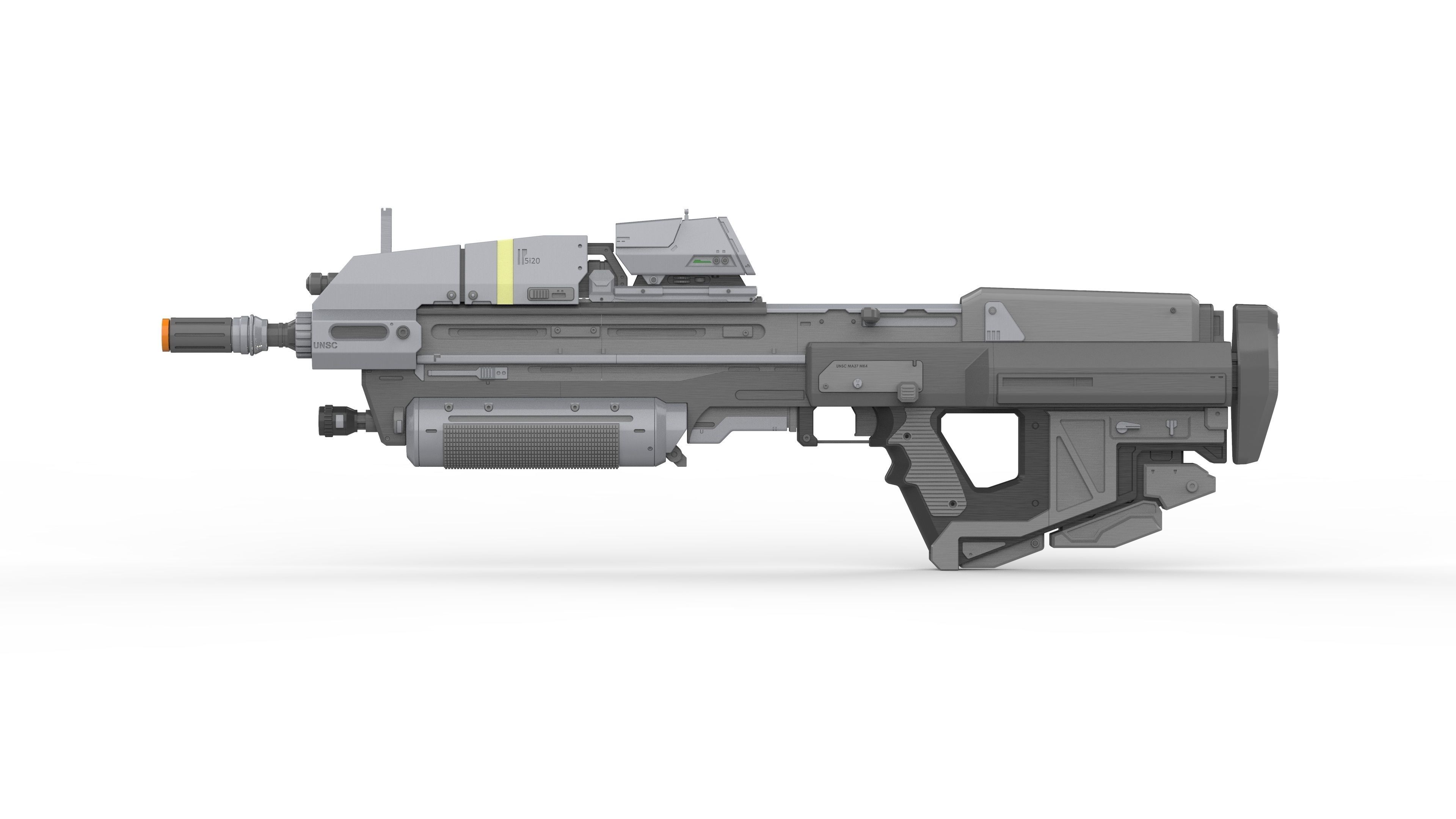 MA37 Cannon - Halo - Printable 3d model - STL 3D print model_5
