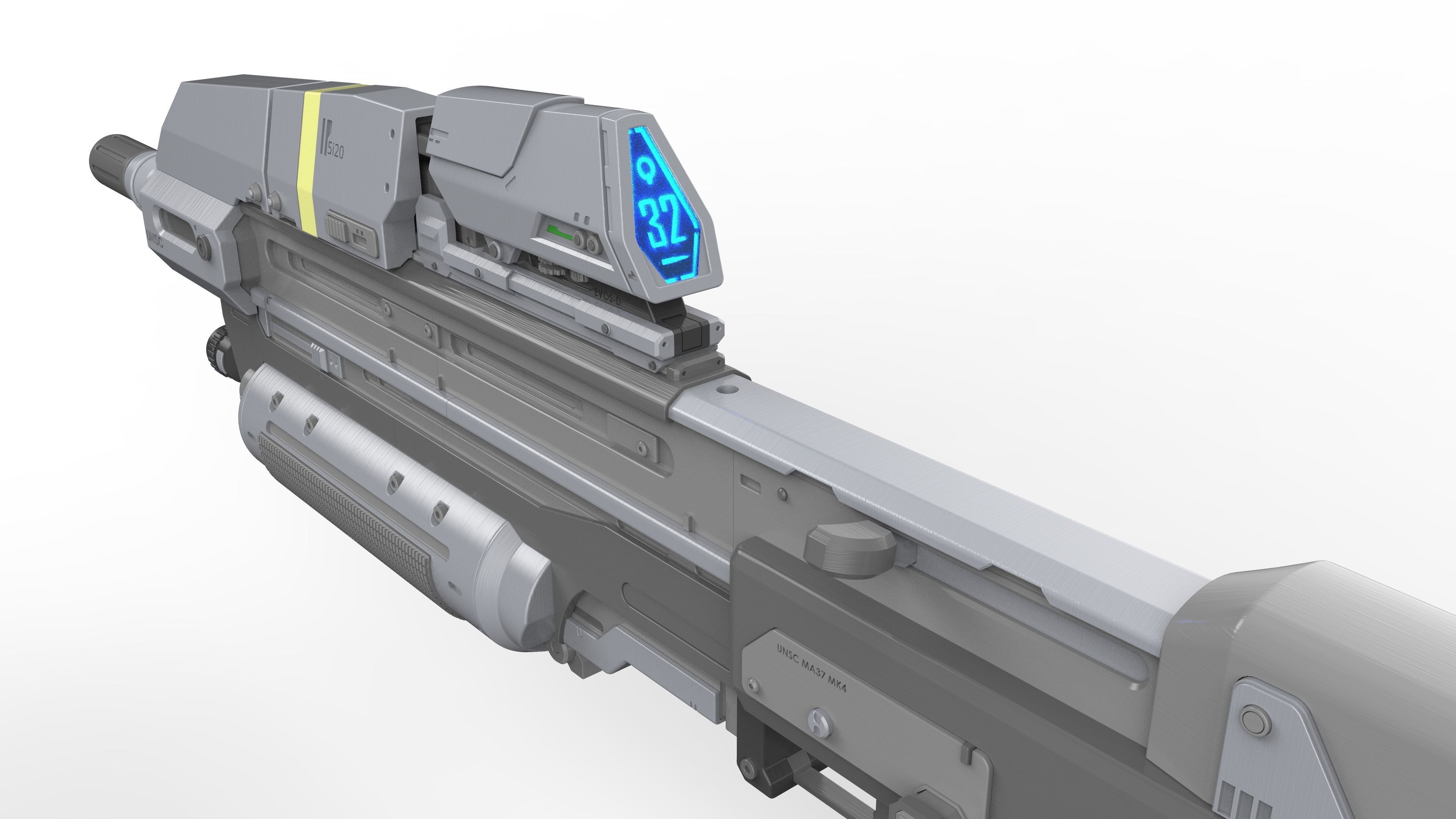 MA37 Cannon - Halo - Printable 3d model - STL 3D print model_18