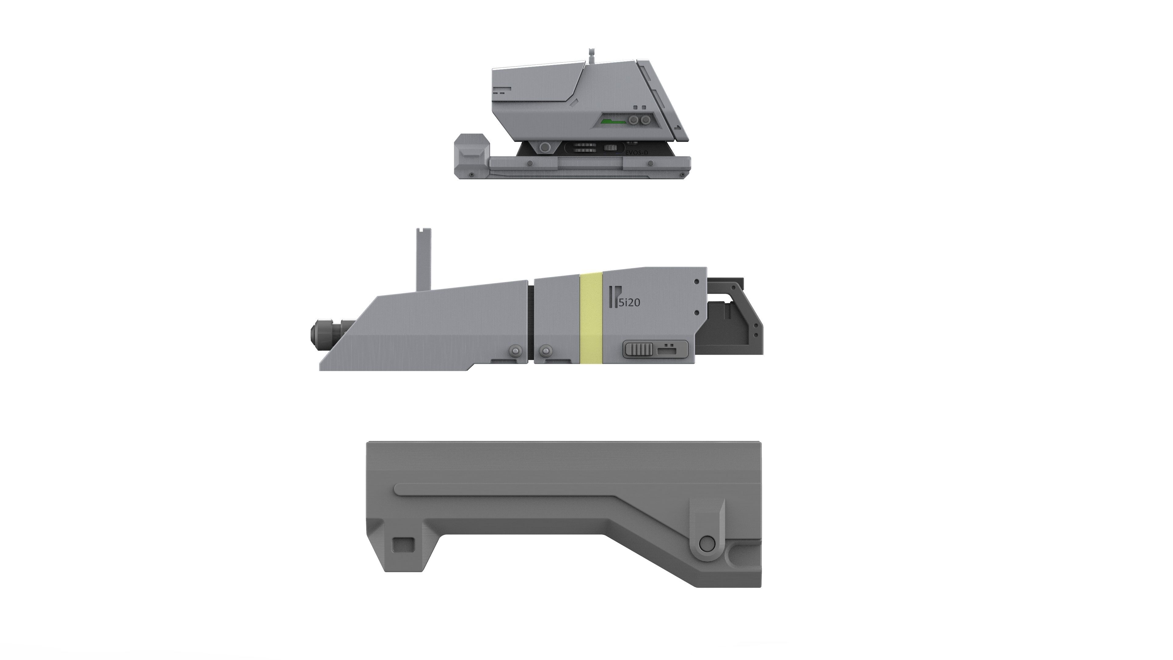 MA37 Cannon - Halo - Printable 3d model - STL 3D print model_16