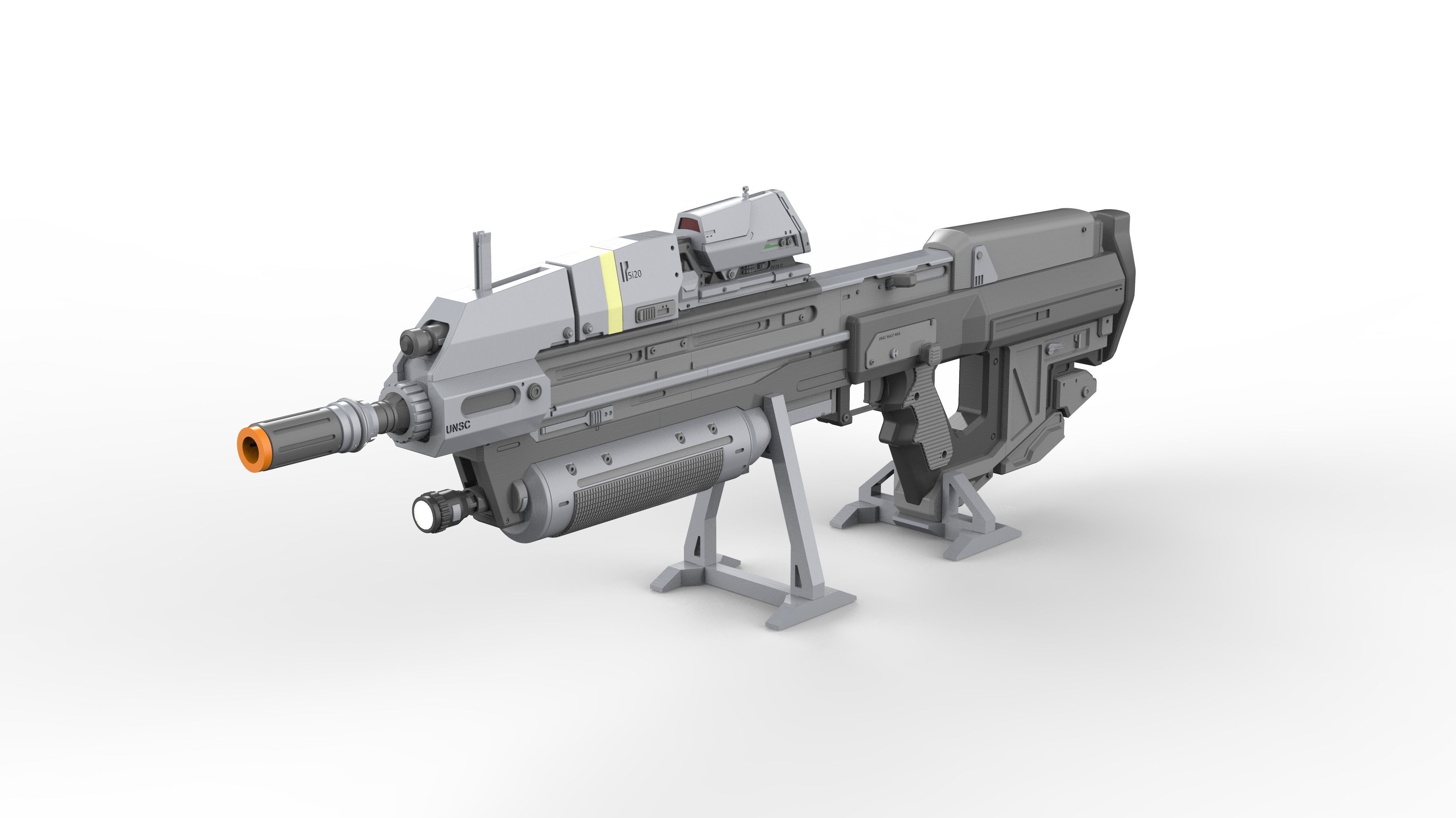 MA37 Cannon - Halo - Printable 3d model - STL 3D print model_9