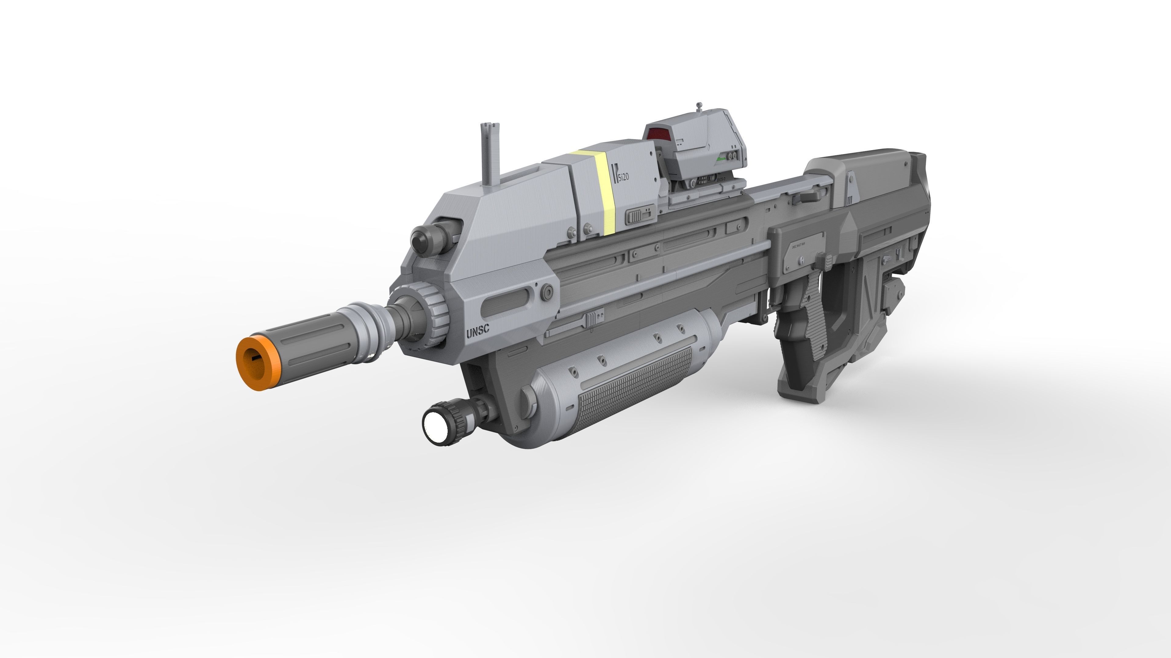 MA37 Cannon - Halo - Printable 3d model - STL 3D print model_3